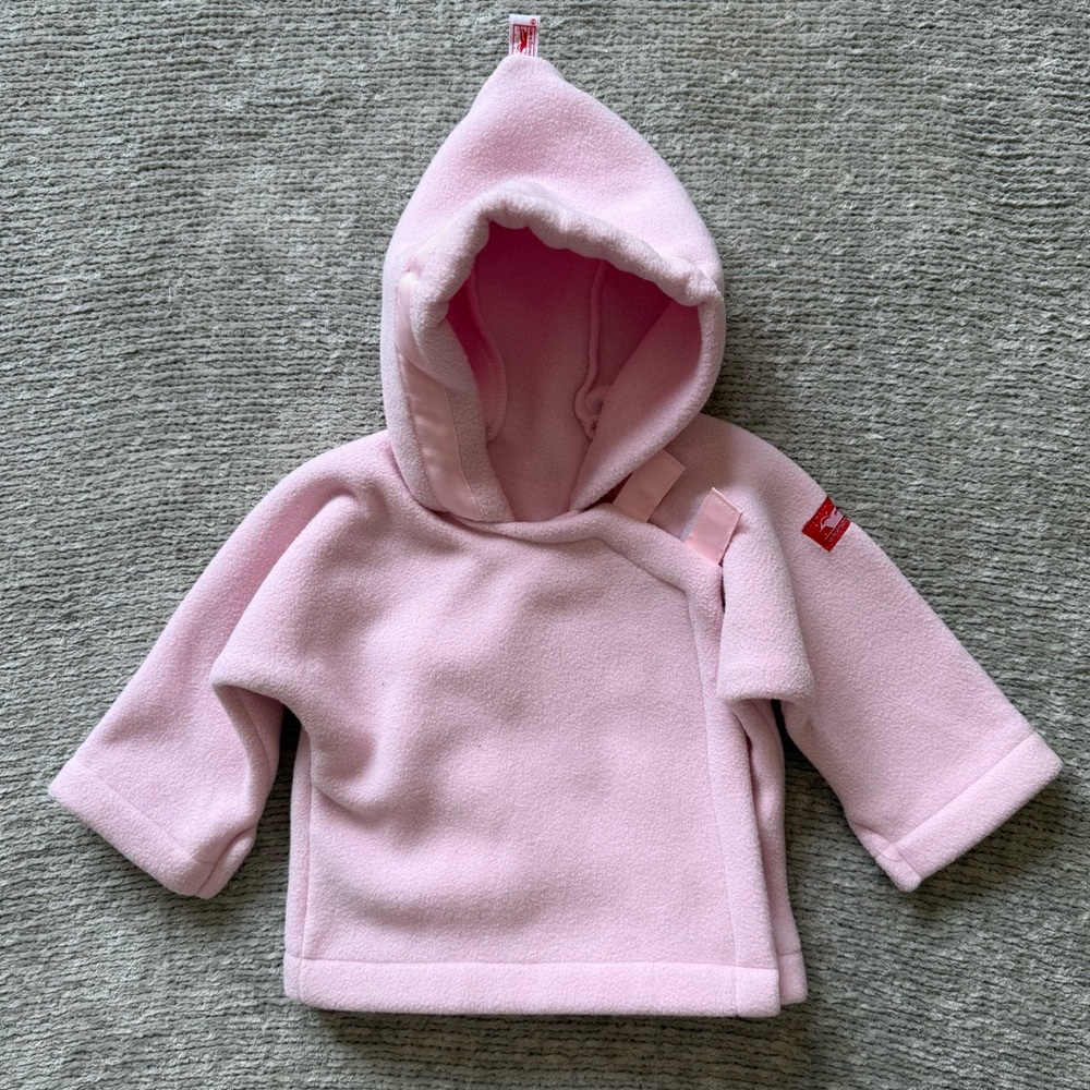 Widgeon Pink Fleece Hooded Coat Baby 6M Polartec Jacket